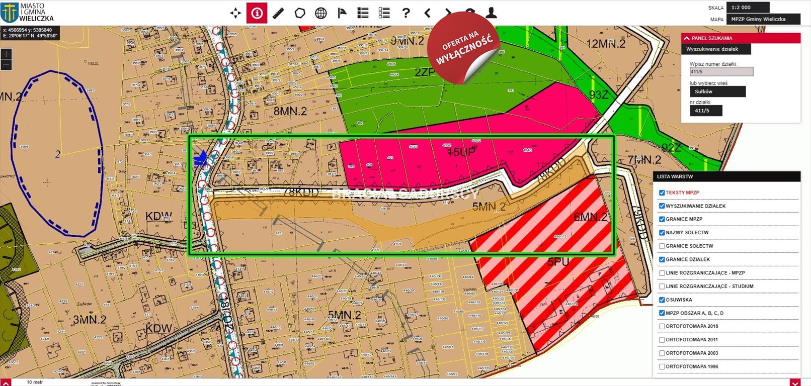 Działka budowlana na sprzedaż Wieliczka, Sułków, Sułków, Pogodna  12 800m2 Foto 14