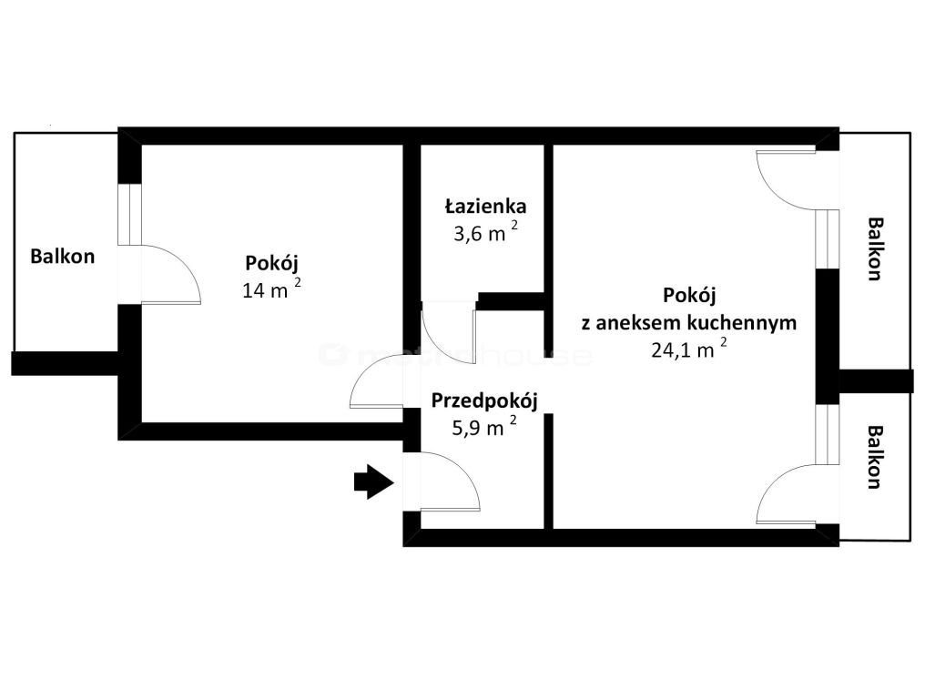 Mieszkanie dwupokojowe na sprzedaż Zakopane, Brzozowa  44m2 Foto 1