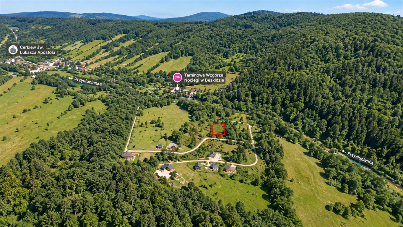 Działka 888 m² w Kunkowej - las, potok, media. Kunkowa  888m2 Foto 1