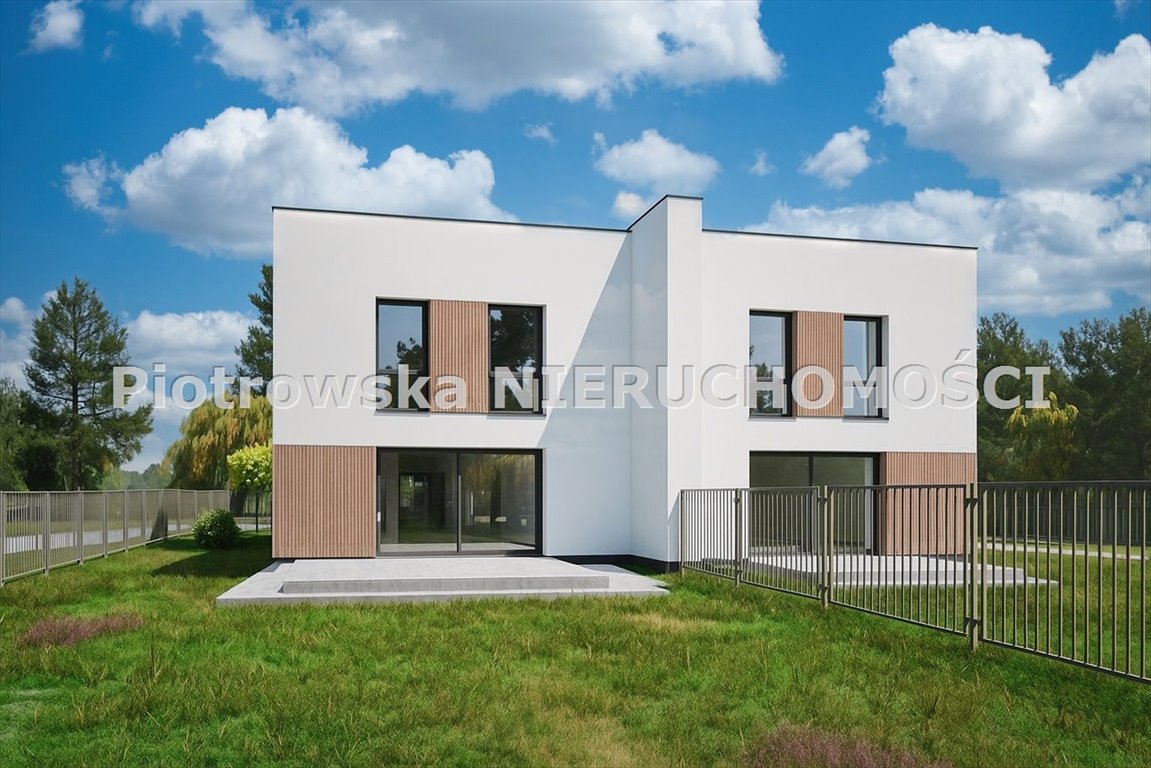 Nowoczesny dom bliźniak 128,89 m² z garażem i dużą działką Sieradz  129m2 Foto 1