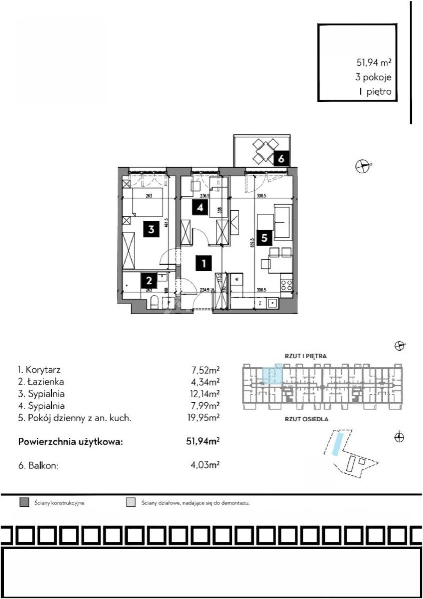 Mieszkanie trzypokojowe na sprzedaż Wrocław, Fabryczna, Nowodworska  52m2 Foto 1