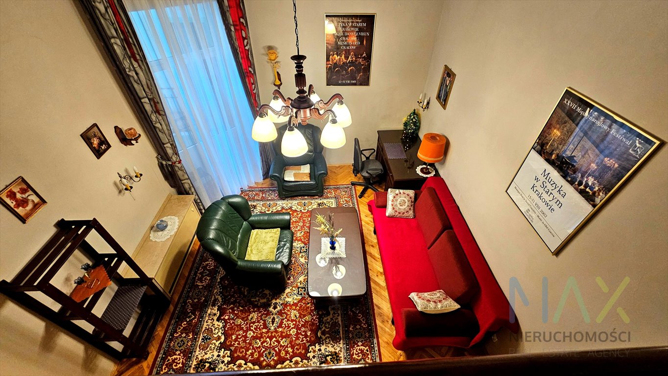 Przytulne 32 m² z antresolą, balkon, blisko Rynku Kraków, Stare Miasto, Starowiślna  32m2 Foto 1