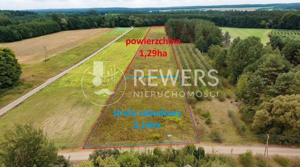 Polecam działkę 1,29 ha z lasem i rzeką w Chruślankach Chruślanki Mazanowskie, Chruślanki Małe  12 905m2 Foto 1