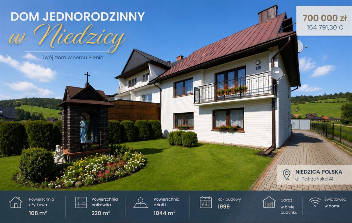 Zapraszam do obejrzenia przestronnego domu 220 m² z garażem i dużą działką Niedzica, Tatrzańska  220m2 Foto 1