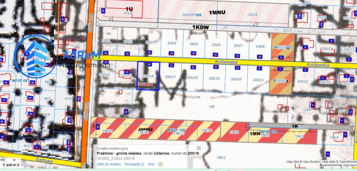 Działka budowlana na sprzedaż Ustanów  1 200m2 Foto 6