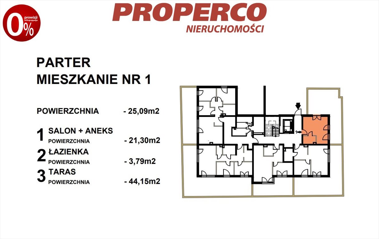 Kawalerka na sprzedaż Kielce, Czarnów  25m2 Foto 5