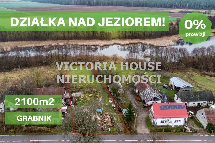 Działka nad Jeziorem Grabnik z linią brzegową i pozwoleniem Grabnik  2 100m2 Foto 1