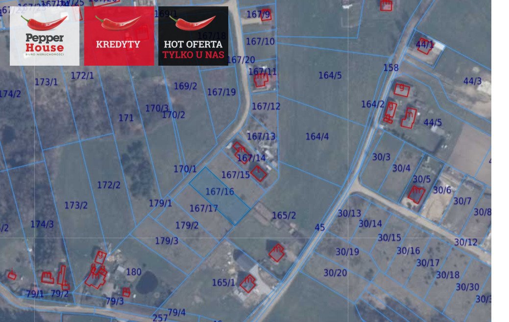 Działka budowlana na sprzedaż Domatowo, Cicha  1 081m2 Foto 1