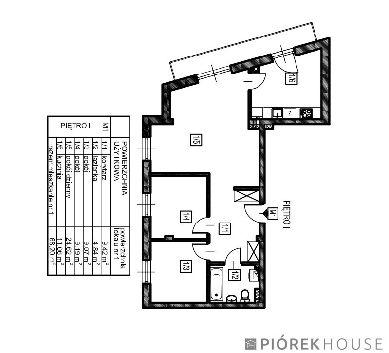 Nowoczesne 4-pokojowe mieszkanie w Markach z dużymi oknami Marki, Królowej Jadwigi  68m2 Foto 1