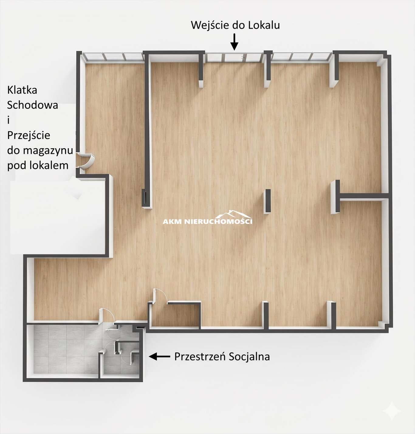 Wynajem lokalu 399 m2 przy ul. Staszica w Kwidzynie. Kwidzyn, Staszica  400m2 Foto 1