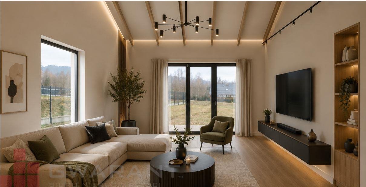 Zapraszam do obejrzenia nowoczesnego domu 148 m² z garażem 2-stanowiskowym Krzywaczka  148m2 Foto 1