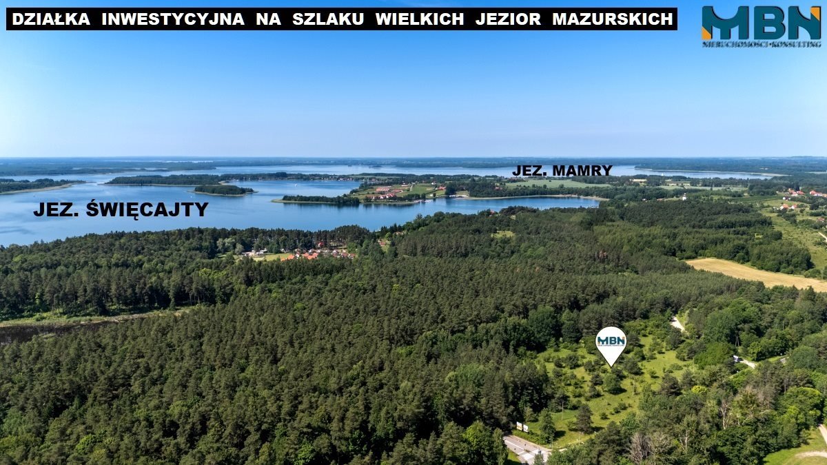 Działka inwestycyjna 15 266 m² przy jeziorze Święcajty Węgorzewo, Węgorzewo, Węgorzewo  15 266m2 Foto 1