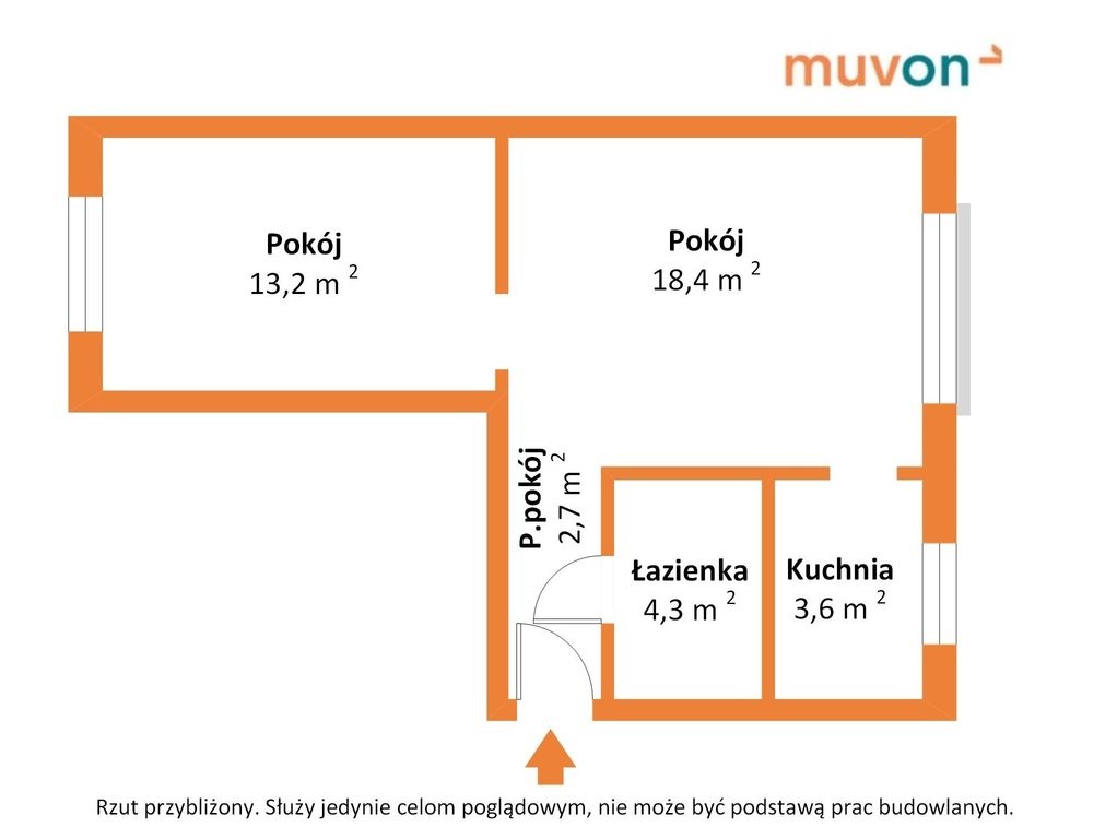 Mieszkanie dwupokojowe na sprzedaż Zgierz, Parzęczewska  44m2 Foto 3