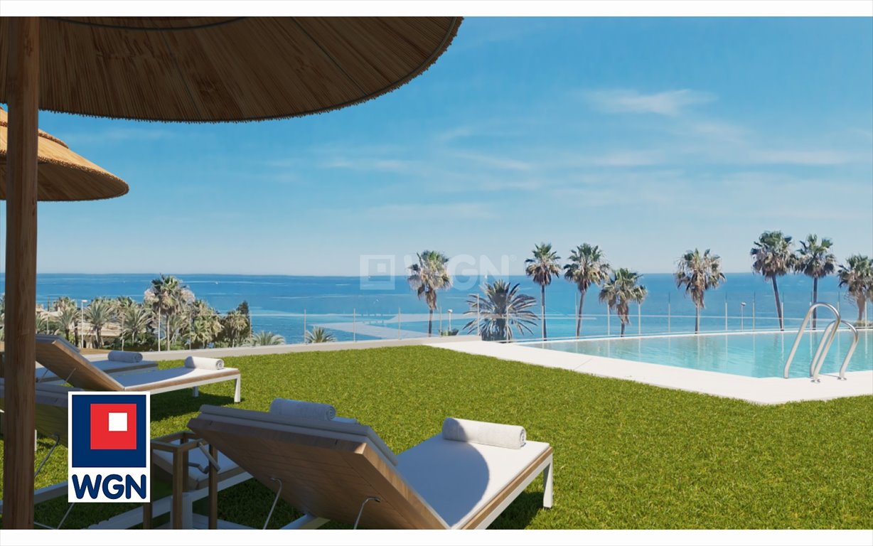 Apartament z widokiem na morze, ogród i basen w Mijas Hiszpania, Mijas, Mijas  89m2 Foto 1