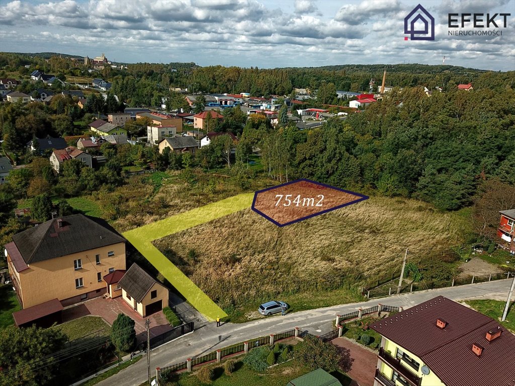 Działka budowlana 754 m² w Trzebini – spokój i blisko natury Trzebinia, Centrum  754m2 Foto 1