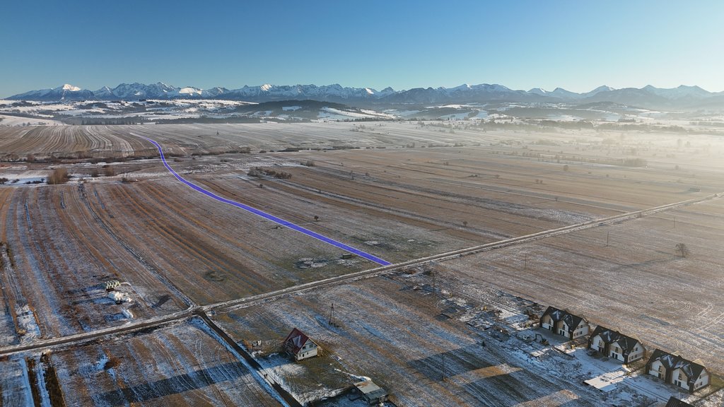Działka rolna z widokiem na Tatry, 5467 m², Czarny Dunajec Czarny Dunajec  5 467m2 Foto 1