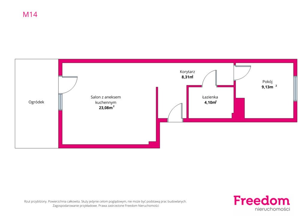 Mieszkanie dwupokojowe na sprzedaż Pruszcz Gdański  45m2 Foto 1