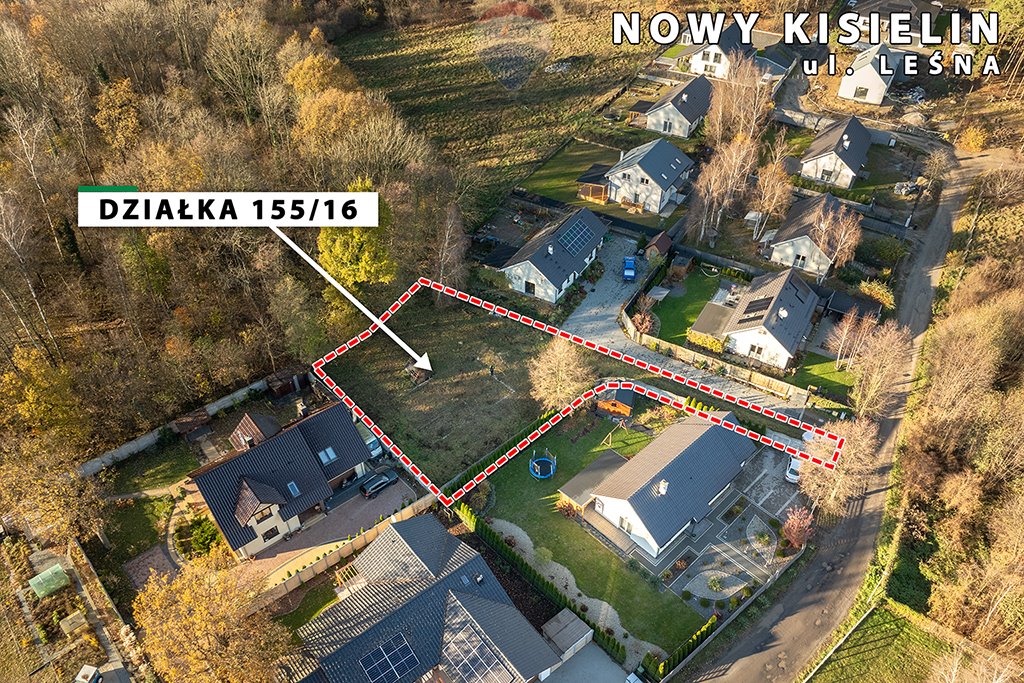 Działka budowlana na sprzedaż Zielona Góra, Nowy Kisielin, Nowy Kisielin-Leśna  990m2 Foto 7