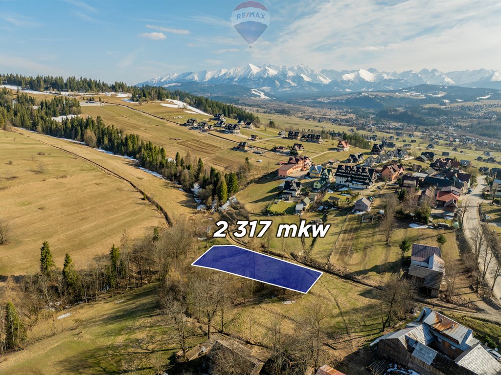 Działka budowlano-rolna 2317 m² w Czarna Góra z lasem Czarna Góra, Zagóra  2 317m2 Foto 1