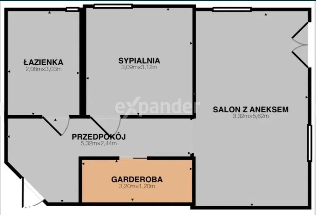 Mieszkanie dwupokojowe na wynajem Bielsko-Biała, Krakowska  52m2 Foto 10