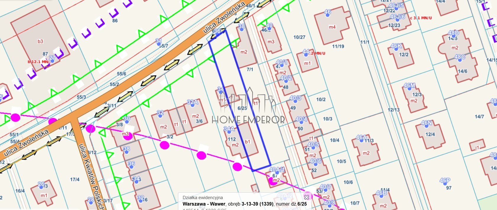 Działka budowlana na sprzedaż Warszawa, Wawer, Zbytki, Zwoleńska  764m2 Foto 1