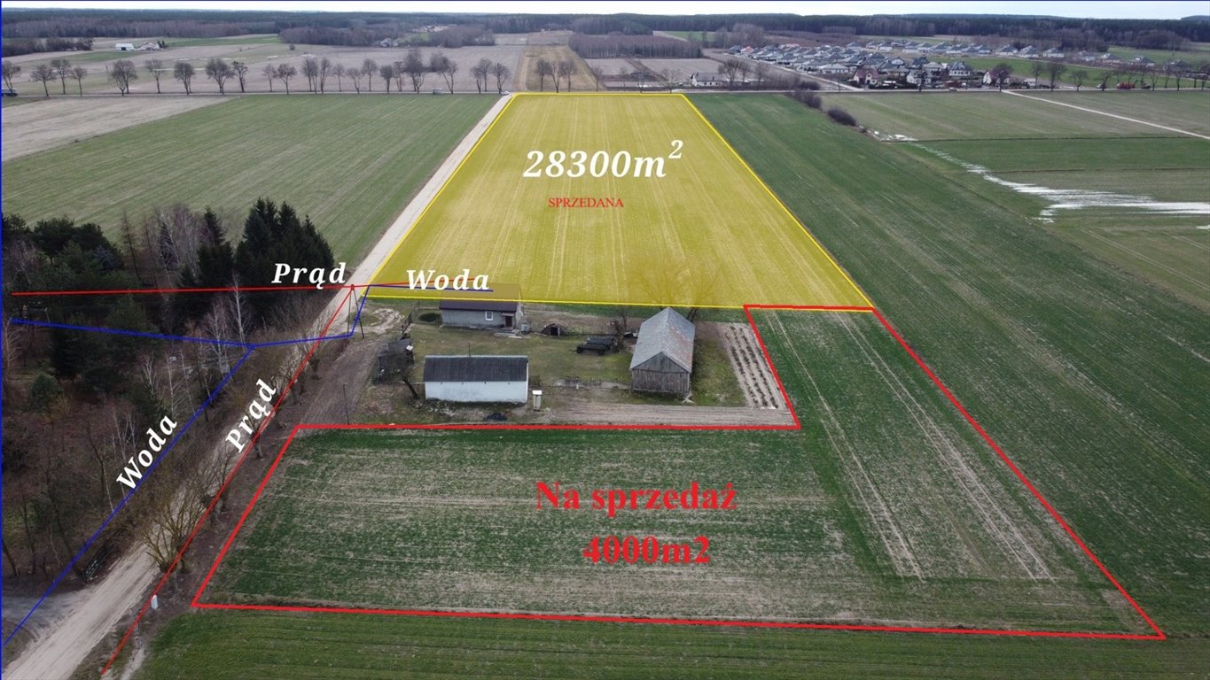 Malownicza działka 4000 m² pod dom letniskowy (las, rzeka, media) Joniec  4 000m2 Foto 1