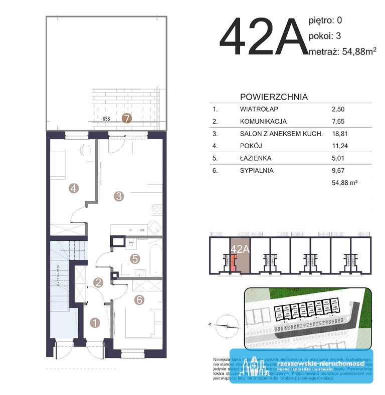 Mieszkanie trzypokojowe na sprzedaż Rzeszów, Przybyszówka, Krakowska  55m2 Foto 6