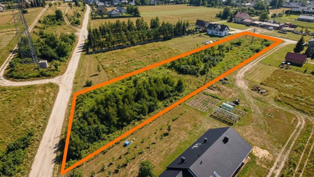 Działka 3000 m² pod dom i inwestycję z zadrzewieniem Obice, Działkowa  3 000m2 Foto 1