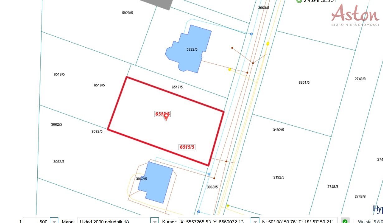 Działka budowlana 760 m² w Tychach z mediami i planem MN23 Tychy, Mąkołowiec  760m2 Foto 1