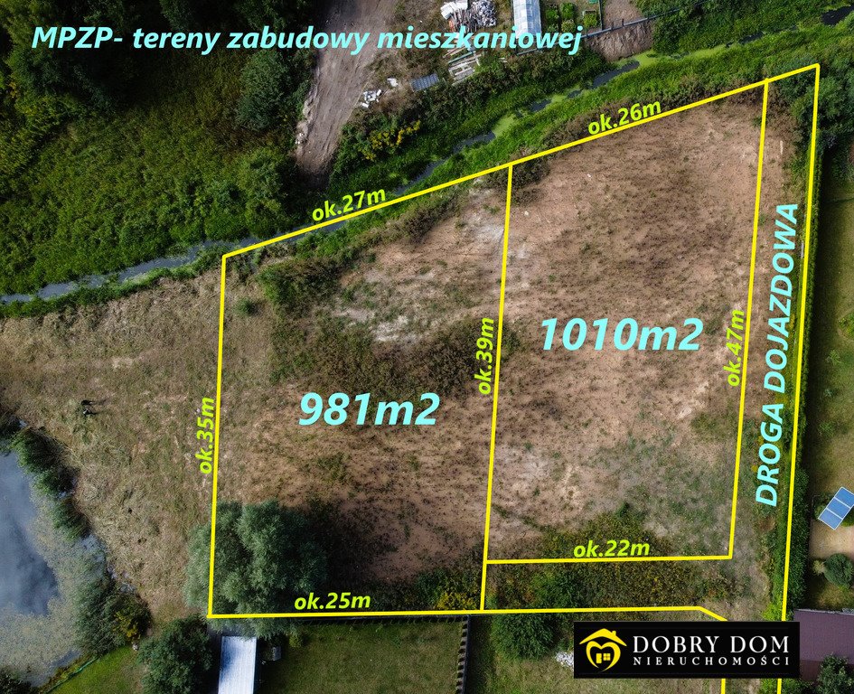 Działka budowlana na sprzedaż Klepacze  981m2 Foto 1