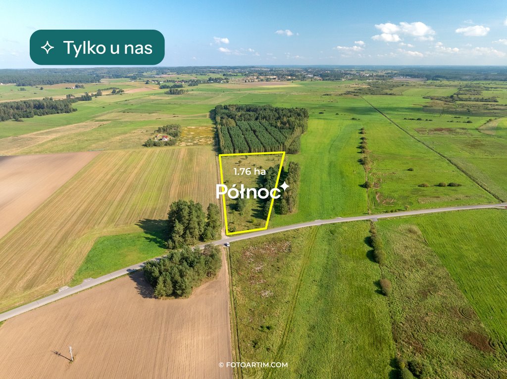 Działka 17 600 m² z warunkami zabudowy i dostępem do drogi Porbady  17 600m2 Foto 1