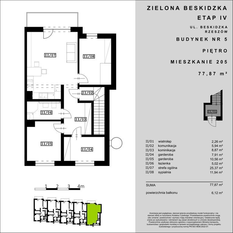 Mieszkanie czteropokojowe  na sprzedaż Rzeszów, Beskidzka  78m2 Foto 4