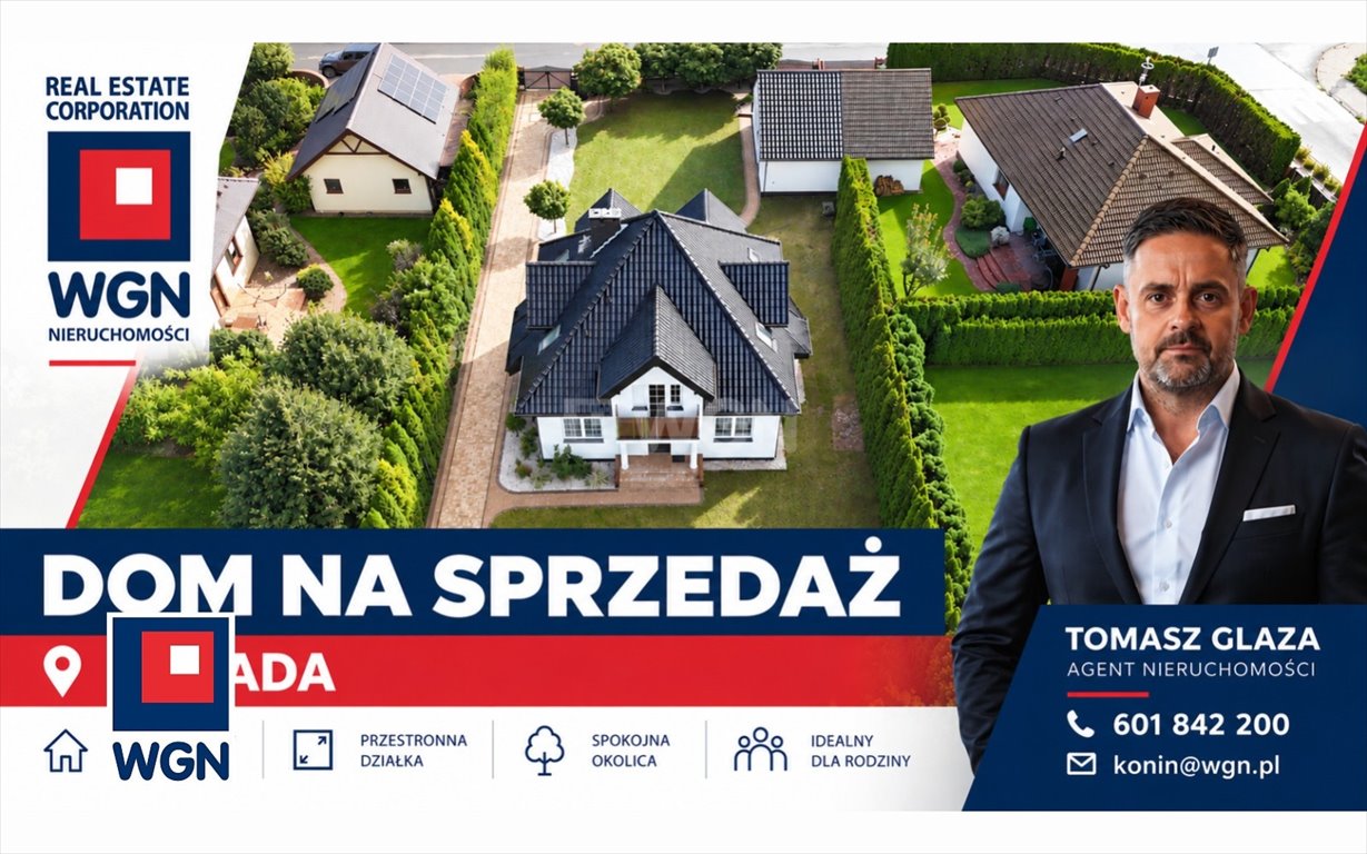 Do sprzedania przestronny dom 148 m² w Posadzie, 5 pokoi, garaż Konin, Posada, Asnyka  148m2 Foto 1