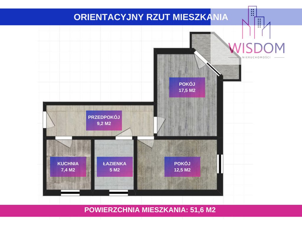 Mieszkanie dwupokojowe na sprzedaż Olsztyn, Podgrodzie, Jarosława Iwaszkiewicza  52m2 Foto 13