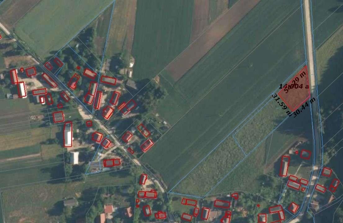 Działka budowlana 1416 m² z dostępem do wody i asfaltu Zawarża  1 416m2 Foto 1