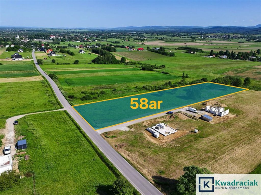 Działka z panoramicznym widokiem na Beskid Niski, blisko natury Zręcin, Przylaski, Przylaski  5 800m2 Foto 1