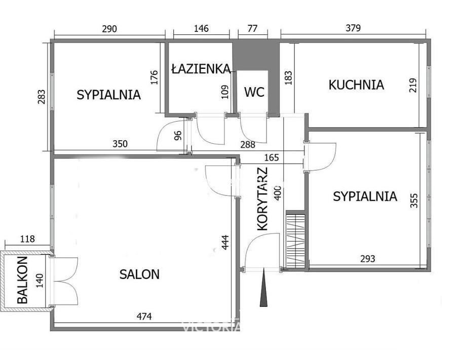 Mieszkanie trzypokojowe na sprzedaż Kraków, Śródmieście, Mirosława Dzielskiego  52m2 Foto 8