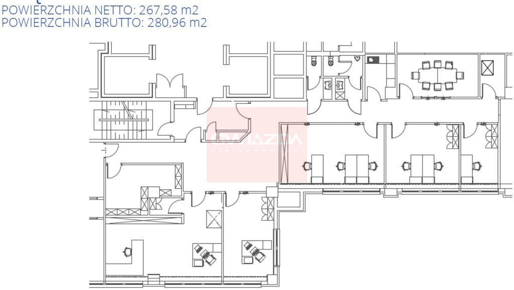 Nowoczesny moduł biurowy 268 m² z klimatyzacją i podwieszanymi sufitami Warszawa, Ochota  268m2 Foto 1