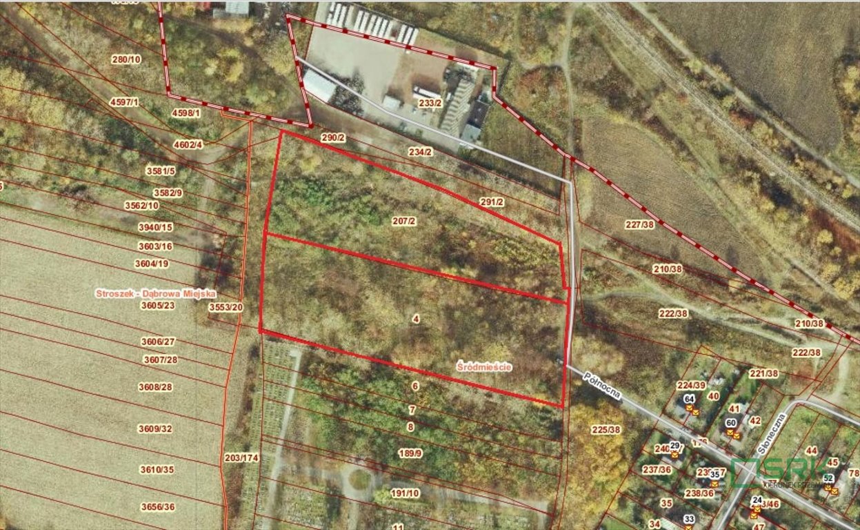 Działka inwestycyjna 21 455 m² z dostępem do drogi w Bytomiu Bytom, Śródmieście, Północna  21 455m2 Foto 1