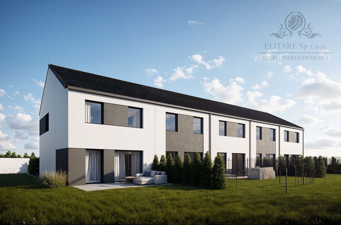 Dom szeregowy z ogródkiem, 103m2, poddasze do zagospodarowania Iwiny, Iwiny  103m2 Foto 1