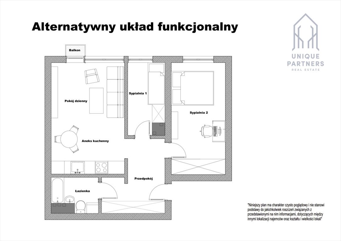 Mieszkanie dwupokojowe na sprzedaż Warszawa, Włochy  49m2 Foto 2