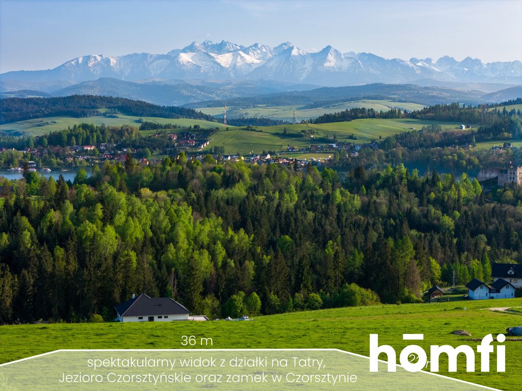 Działka budowlana na sprzedaż Czorsztyn, Wronina  804m2 Foto 1