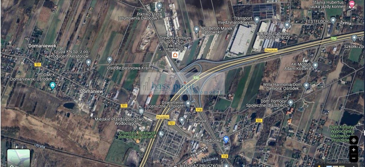 Działka usługowo-produkcyjna 16 000 m² przy A2, media miejskie Domaniew  16 000m2 Foto 1