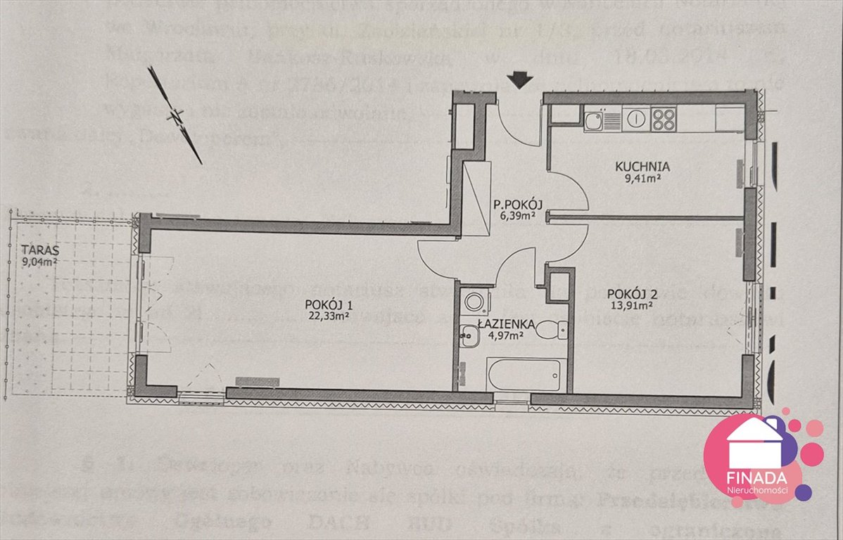 Mieszkanie dwupokojowe na sprzedaż Wrocław  59m2 Foto 3