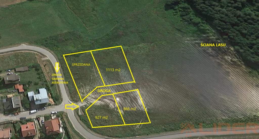 Działki Jurowce z mediami i warunkami zabudowy - 866 m² Jurowce  866m2 Foto 1