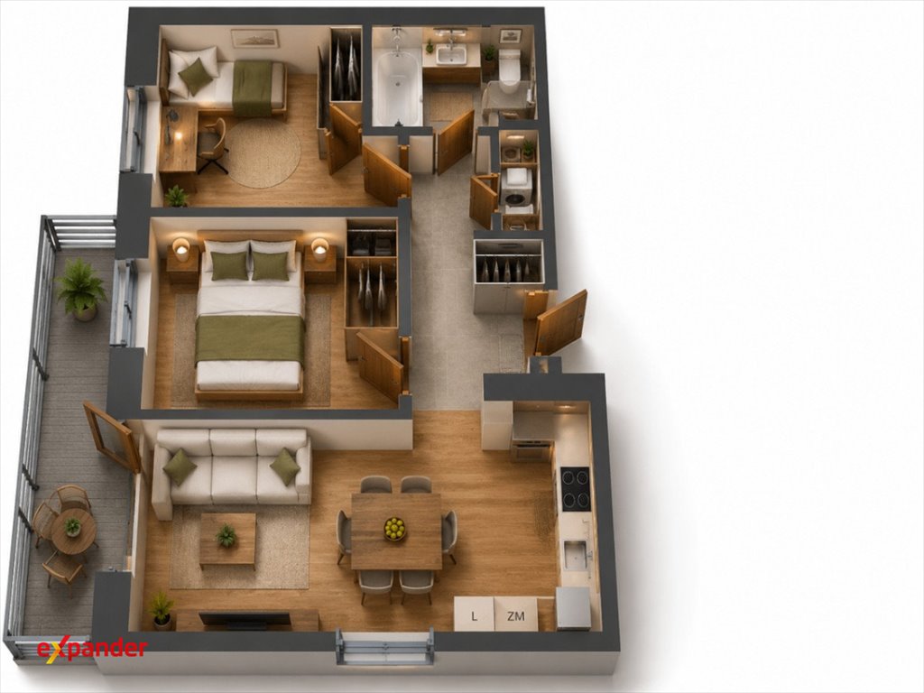 Nowoczesne 54 m² mieszkanie z loggią w Rzeszowie zapraszam Rzeszów, Przybyszówka, Technologiczna  54m2 Foto 1