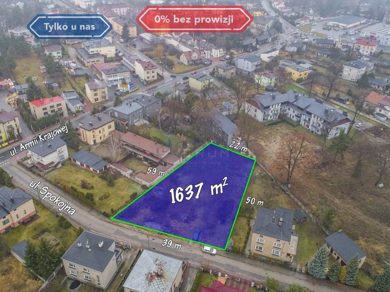 Działka budowlana na sprzedaż Poraj, Spokojna  1 681m2 Foto 1