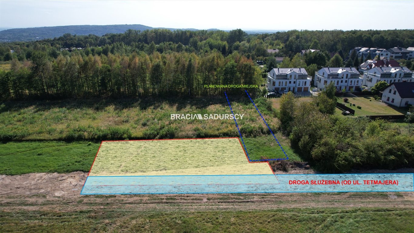Działka budowlana 1050 m2 w Bronowicach Małych, świetna pod bliźniaka Kraków, Bronowice, Tetmajera  1 024m2 Foto 1