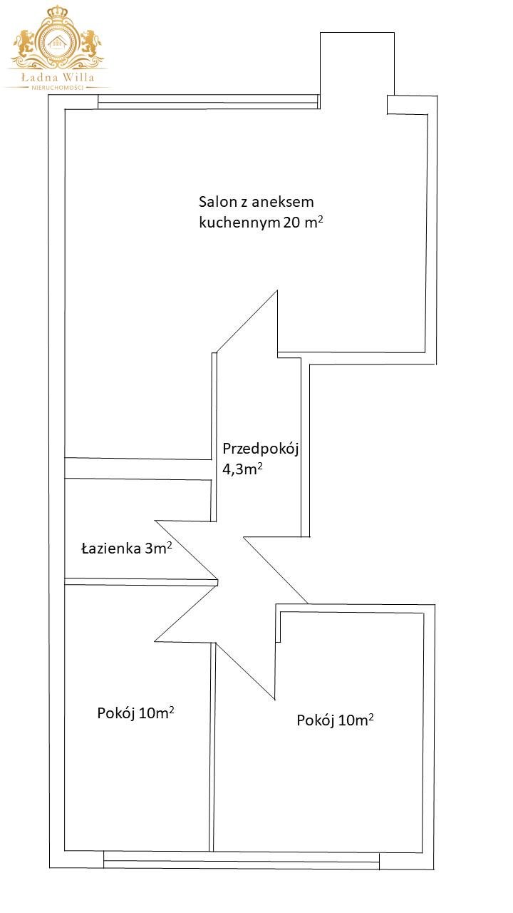 Polecam 3-pokojowe 47,3 m² na Ochocie z balkonem i dużą piwnicą Warszawa, Ochota, Rakowiec, Stefana Baleya  47m2 Foto 1