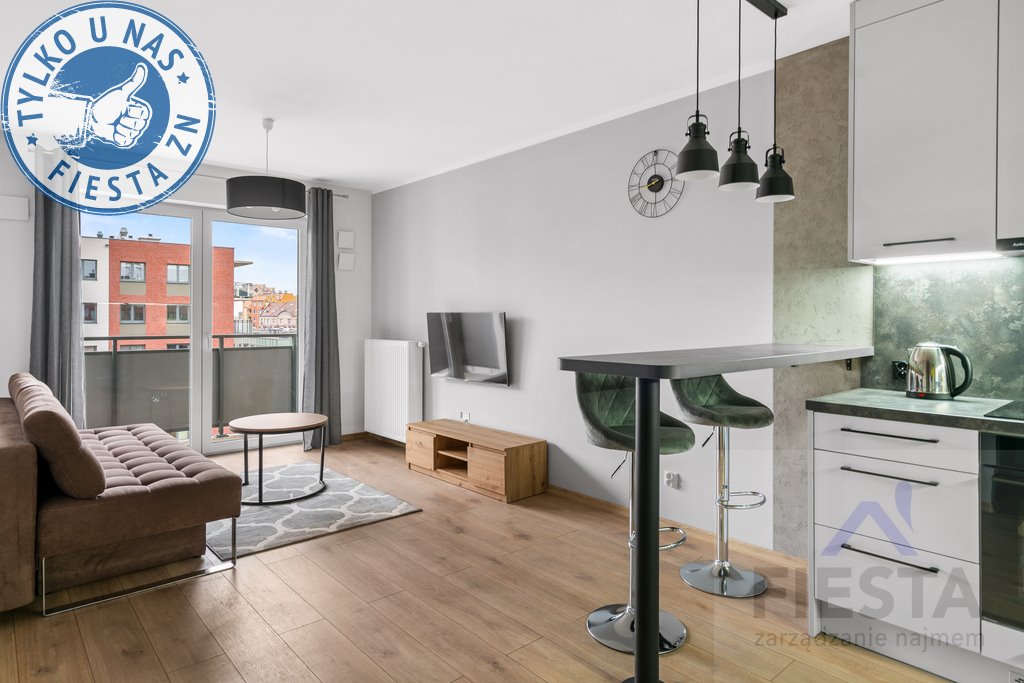 Mieszkanie dwupokojowe na wynajem Wrocław, Śródmieście, Jedności Narodowej  43m2 Foto 1